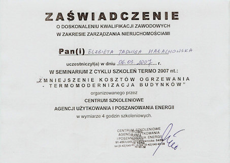 Zawiadczenie